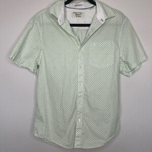 Original Penguin Green and White Casual Button Down Shirt